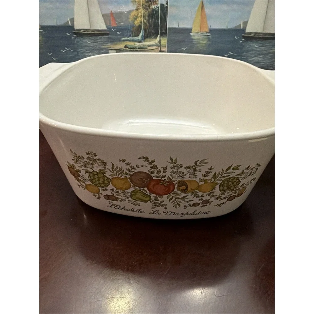 Corning Ware Spice Of Life Casserole Dish 3 Quart A-3-B No Lid LaMarjolaine - Picture 5 of 5